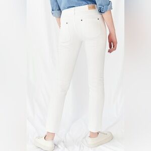 NWT Anthropologie x M.i.h Jeans Paris Mid Rise Crop Slim Size 27 White Z344